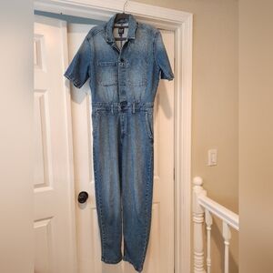 GAP Blue Denim One-Piece Jumpsuit (Women's Medium)